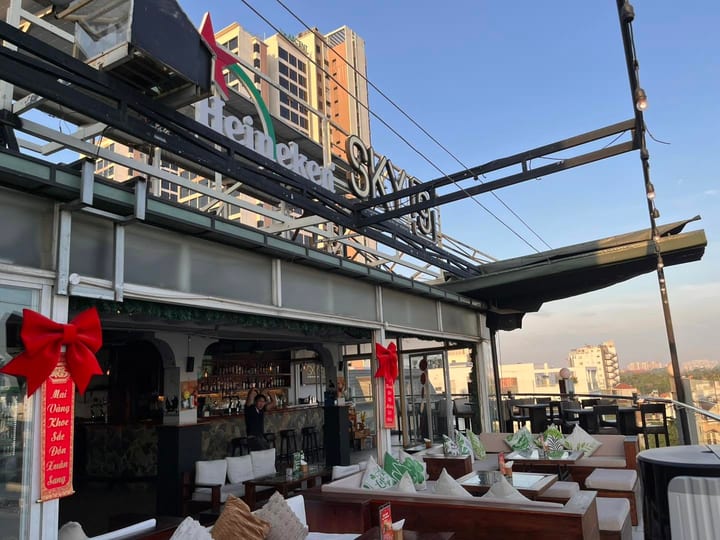 Sky 9 rooftop terrace in Thao Dien